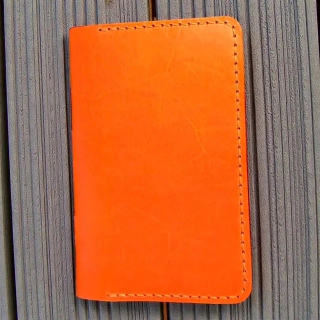 Leather Field Notes Folio - Card Pockets & Custom Colors - J.A.B.